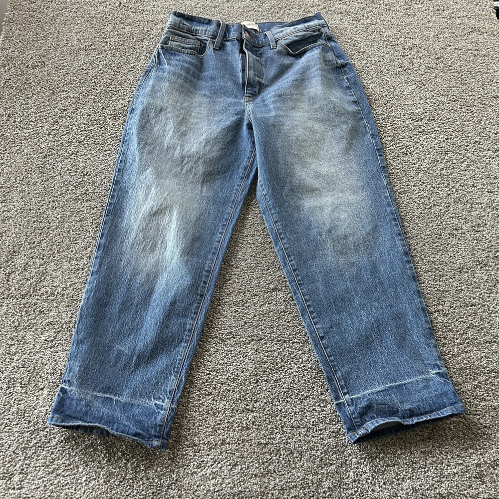 Universal Thread Vintage Straight Jeans Womens 12 Med Wash Blue Denim Pants